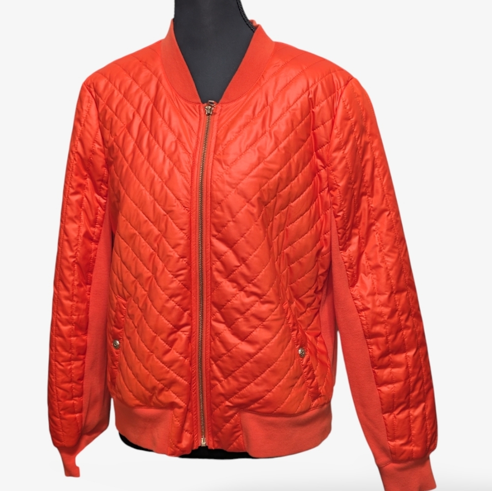 Zenergy Chico's Quilted Bomber Jacket
